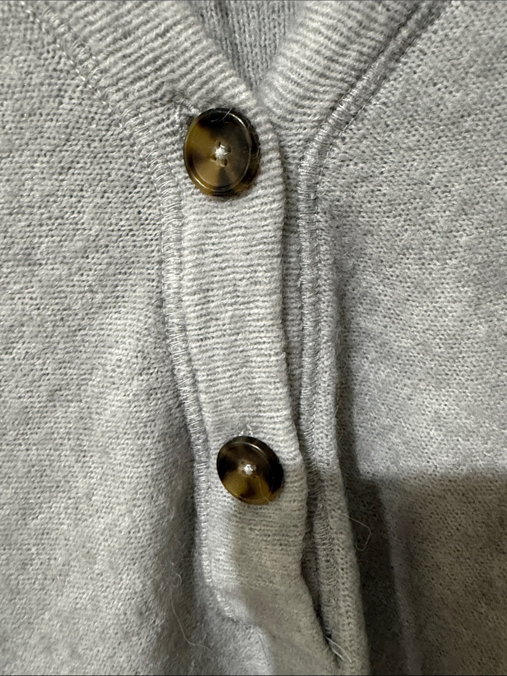 Free People Light Gray Hooded Quarter Button-Up Pullover - Picture 3 of 8